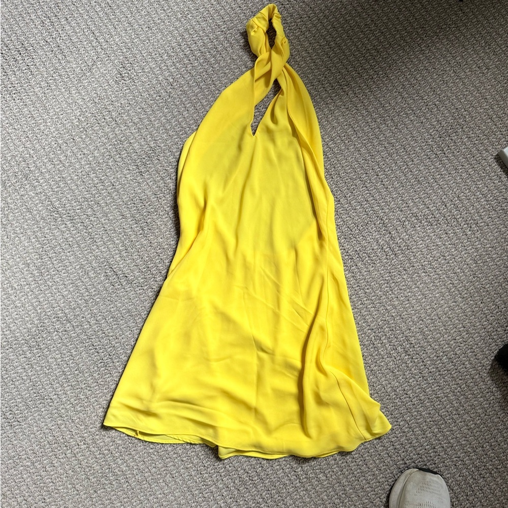 Show Me Your MuMu Yellow Mini Dress